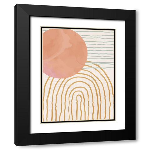 Organic Desert 2 Black Modern Wood Framed Art Print with Double Matting by Allen, Kimberly
