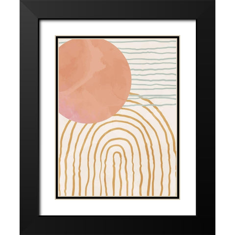 Organic Desert 2 Black Modern Wood Framed Art Print with Double Matting by Allen, Kimberly