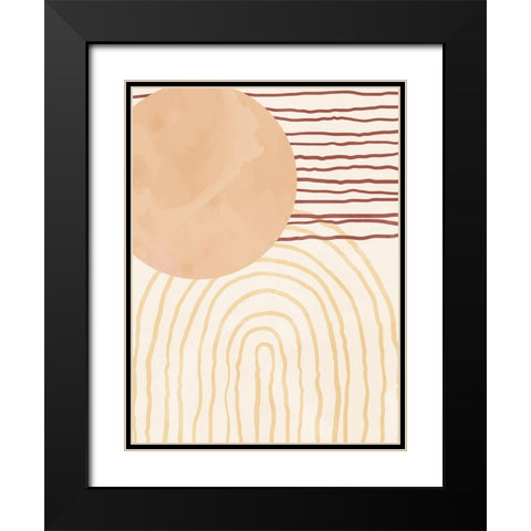Organic Desert 2 Black Modern Wood Framed Art Print with Double Matting by Allen, Kimberly