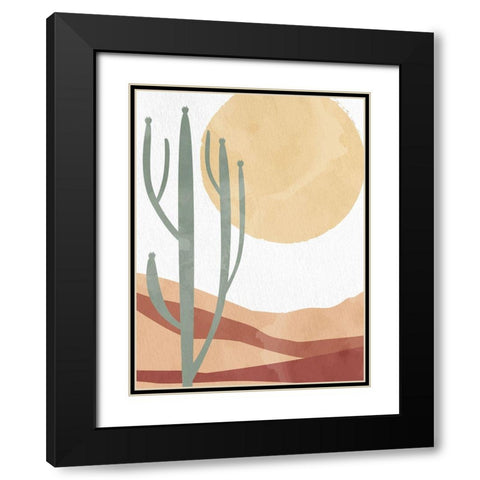 In the Desert Sun Black Modern Wood Framed Art Print with Double Matting by Allen, Kimberly