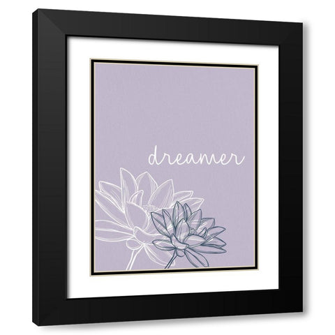 Dreamer Black Modern Wood Framed Art Print with Double Matting by Allen, Kimberly