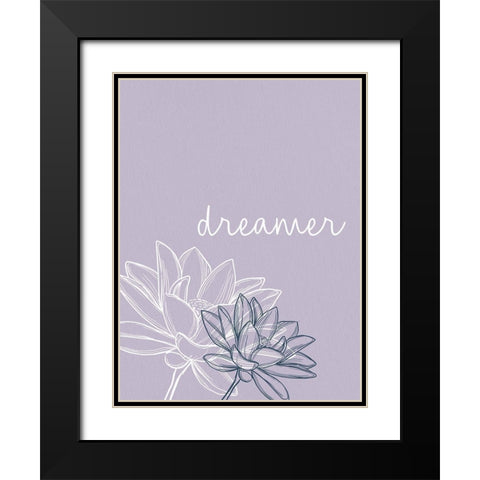 Dreamer Black Modern Wood Framed Art Print with Double Matting by Allen, Kimberly