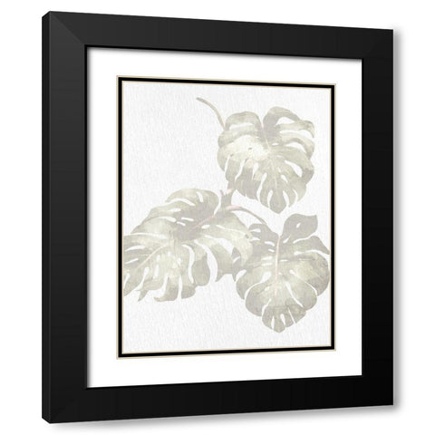 Neutral Palm 2 Black Modern Wood Framed Art Print with Double Matting by Allen, Kimberly