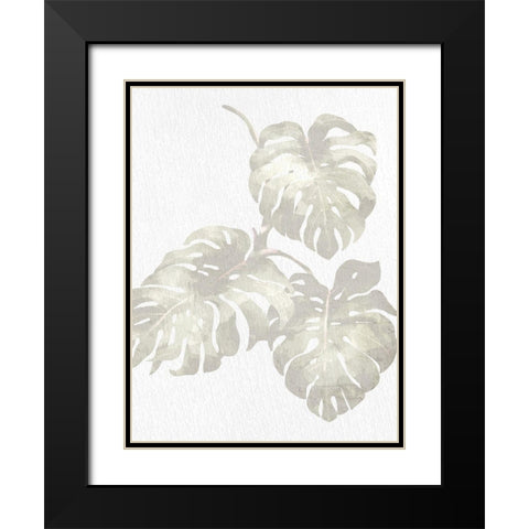 Neutral Palm 2 Black Modern Wood Framed Art Print with Double Matting by Allen, Kimberly