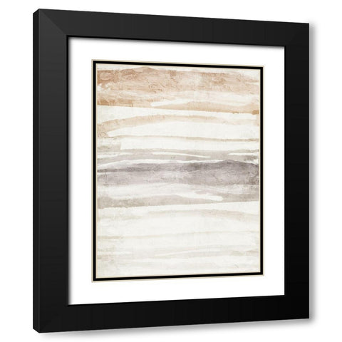 Layers of Earth Black Modern Wood Framed Art Print with Double Matting by Allen, Kimberly