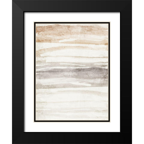 Layers of Earth Black Modern Wood Framed Art Print with Double Matting by Allen, Kimberly