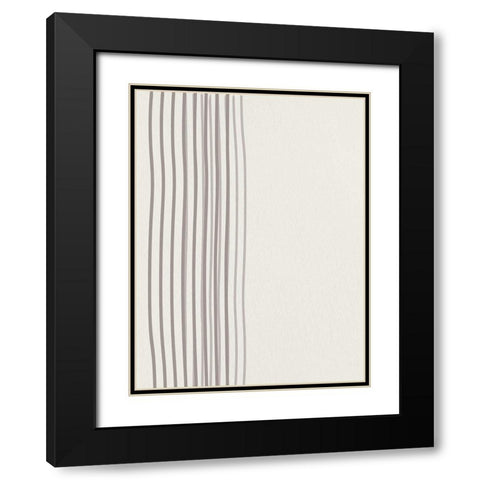 Lined 1 Black Modern Wood Framed Art Print with Double Matting by Allen, Kimberly