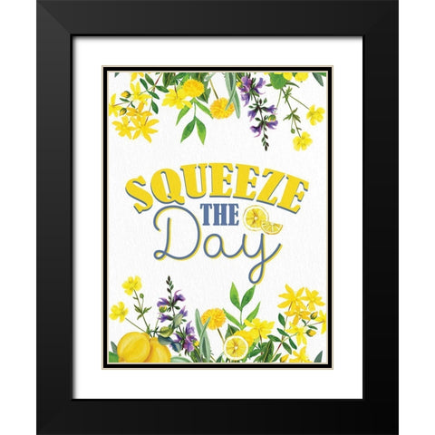 Lemon Tile 6 Black Modern Wood Framed Art Print with Double Matting by Allen, Kimberly