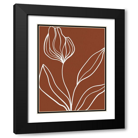 Staged Fall 1 Black Modern Wood Framed Art Print with Double Matting by Allen, Kimberly