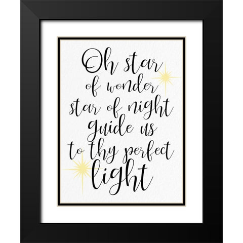 Oh Star Black Modern Wood Framed Art Print with Double Matting by Allen, Kimberly