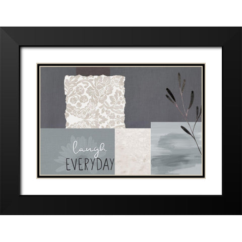 Love Beyond 5 Black Modern Wood Framed Art Print with Double Matting by Allen, Kimberly