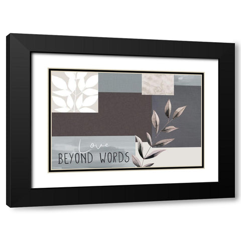 Love Beyond 6 Black Modern Wood Framed Art Print with Double Matting by Allen, Kimberly