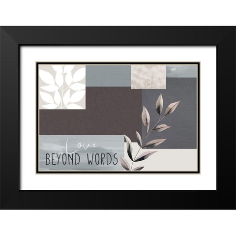 Love Beyond 6 Black Modern Wood Framed Art Print with Double Matting by Allen, Kimberly