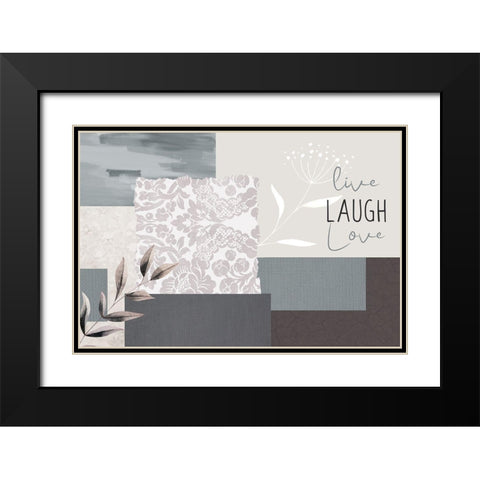 Love Beyond 7 Black Modern Wood Framed Art Print with Double Matting by Allen, Kimberly