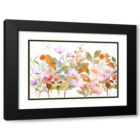 Wildflower Spotted Black Modern Wood Framed Art Print with Double Matting by Allen, Kimberly