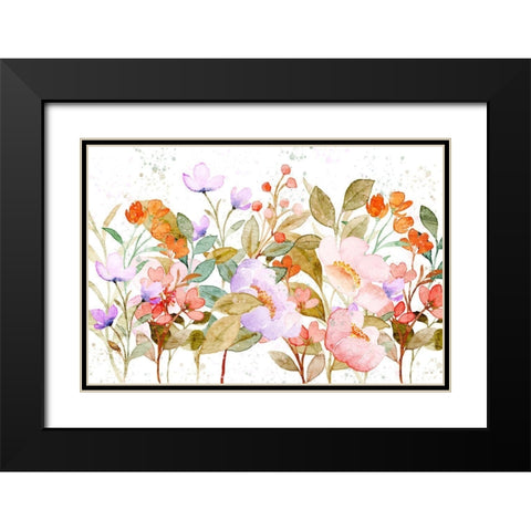 Wildflower Spotted Black Modern Wood Framed Art Print with Double Matting by Allen, Kimberly