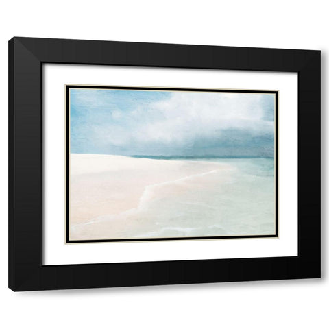 Stormy Beach Black Modern Wood Framed Art Print with Double Matting by Allen, Kimberly