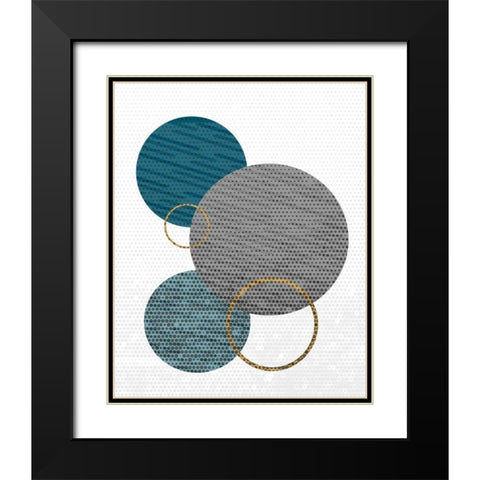 Circle Time 2 Black Modern Wood Framed Art Print with Double Matting by Allen, Kimberly