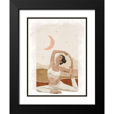 Pose 2 Black Modern Wood Framed Art Print with Double Matting by Allen, Kimberly