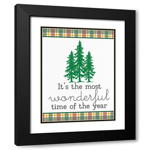 Wonderful Time Black Modern Wood Framed Art Print with Double Matting by Allen, Kimberly