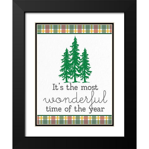 Wonderful Time Black Modern Wood Framed Art Print with Double Matting by Allen, Kimberly