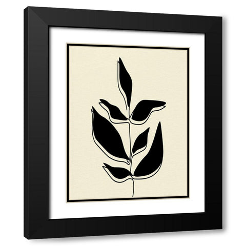 Natural 4 Black Modern Wood Framed Art Print with Double Matting by Allen, Kimberly