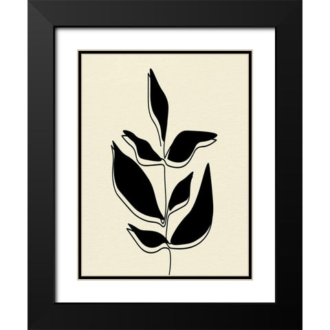 Natural 4 Black Modern Wood Framed Art Print with Double Matting by Allen, Kimberly