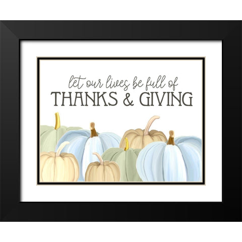 Our Lives Black Modern Wood Framed Art Print with Double Matting by Allen, Kimberly
