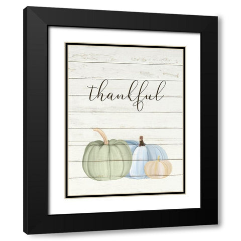 Grateful Pumpkins 2 Black Modern Wood Framed Art Print with Double Matting by Allen, Kimberly