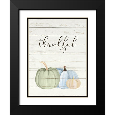 Grateful Pumpkins 2 Black Modern Wood Framed Art Print with Double Matting by Allen, Kimberly