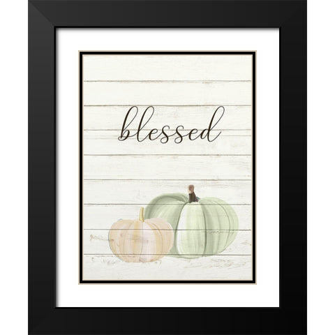 Grateful Pumpkins 3 Black Modern Wood Framed Art Print with Double Matting by Allen, Kimberly