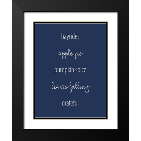 Hayrides and Sweaters 2 Black Modern Wood Framed Art Print with Double Matting by Allen, Kimberly