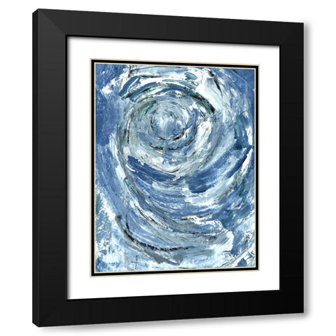 Circled Black Modern Wood Framed Art Print with Double Matting by Allen, Kimberly