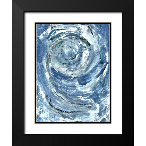 Circled Black Modern Wood Framed Art Print with Double Matting by Allen, Kimberly
