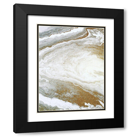 Clouds of Gold 2 Black Modern Wood Framed Art Print with Double Matting by Allen, Kimberly