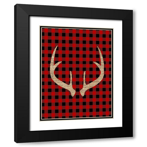 Farmhouse Christmas 7 v2 Black Modern Wood Framed Art Print with Double Matting by Allen, Kimberly