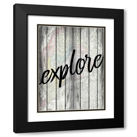 Explorer Wood Black Modern Wood Framed Art Print with Double Matting by Allen, Kimberly