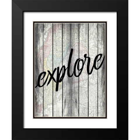 Explorer Wood Black Modern Wood Framed Art Print with Double Matting by Allen, Kimberly