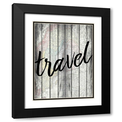 Travel Wood Black Modern Wood Framed Art Print with Double Matting by Allen, Kimberly