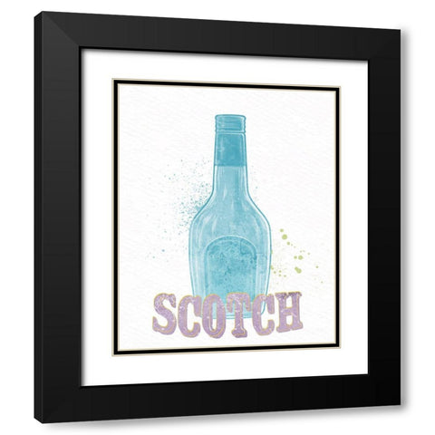 Bottles 2 v2 Black Modern Wood Framed Art Print with Double Matting by Allen, Kimberly