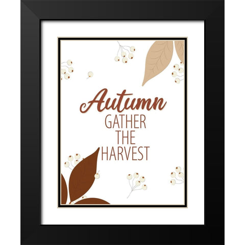 Autumn Harvest 1 Black Modern Wood Framed Art Print with Double Matting by Allen, Kimberly