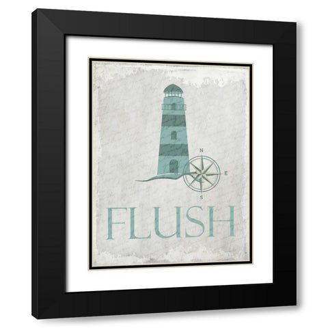 Coastal Flush Black Modern Wood Framed Art Print with Double Matting by Allen, Kimberly