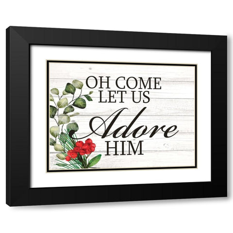 Adore Black Modern Wood Framed Art Print with Double Matting by Allen, Kimberly