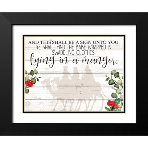 And this Shall Be Black Modern Wood Framed Art Print with Double Matting by Allen, Kimberly