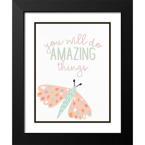 Amazing Things 1 Black Modern Wood Framed Art Print with Double Matting by Allen, Kimberly