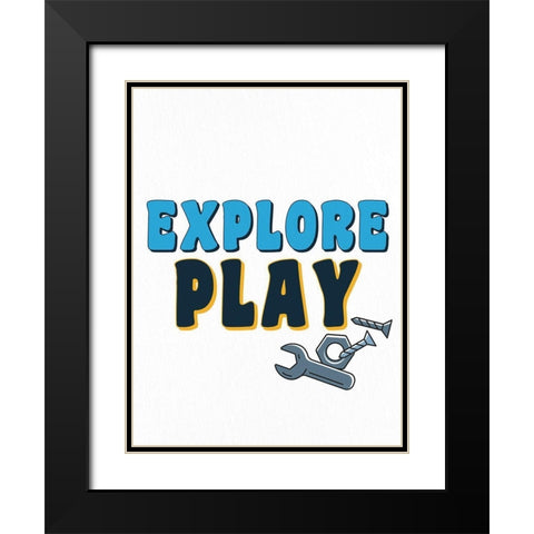 Build 2 Black Modern Wood Framed Art Print with Double Matting by Allen, Kimberly
