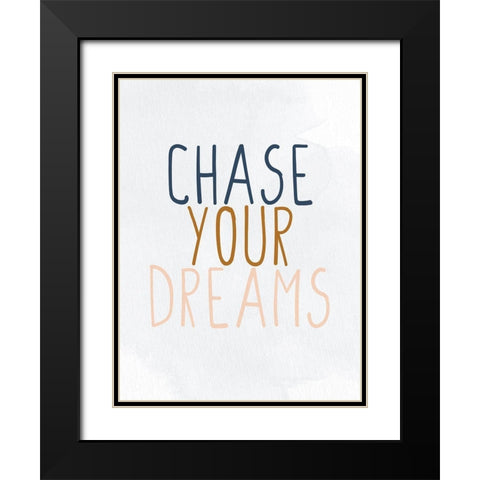 Chase 1 Black Modern Wood Framed Art Print with Double Matting by Allen, Kimberly