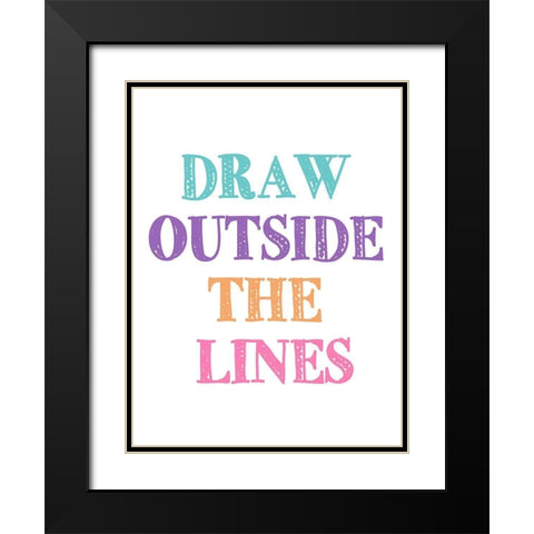 Draw 1 Black Modern Wood Framed Art Print with Double Matting by Allen, Kimberly