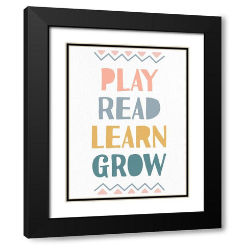 Learn 1 Black Modern Wood Framed Art Print with Double Matting by Allen, Kimberly
