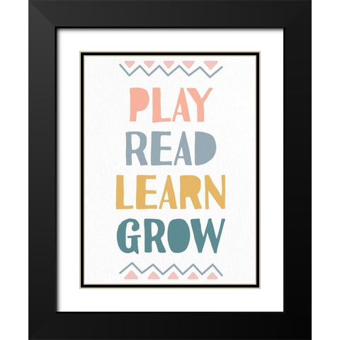 Learn 1 Black Modern Wood Framed Art Print with Double Matting by Allen, Kimberly